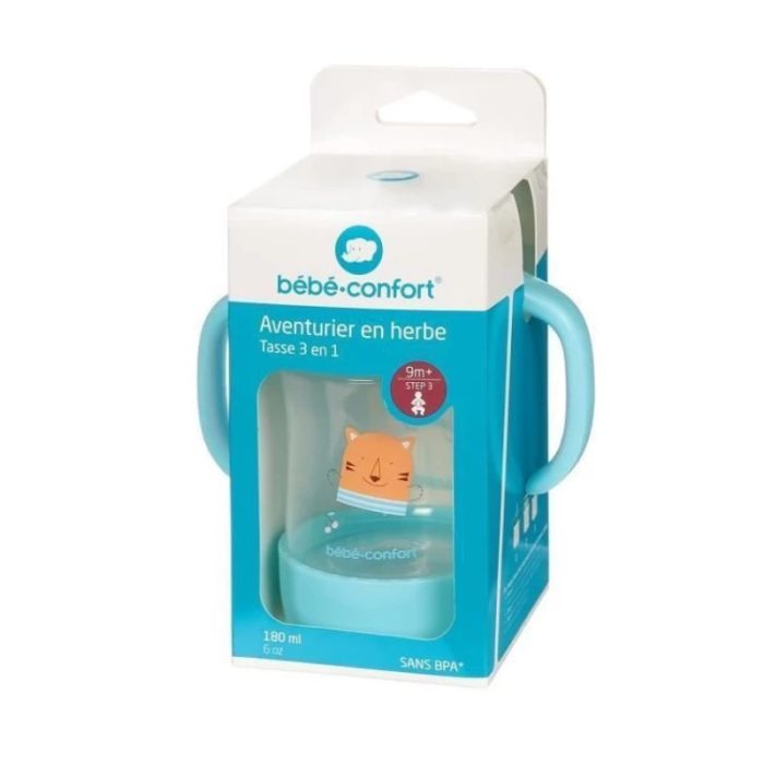 bebe-confort-bebe-confort-tasse-3-en-1-aventurier-en-herbe-9mois-step-3-180ml-biberons-et-goupillons.jpg BEBE CONFORT TASSE 3 EN 1 AVENTURIER EN HERBE +9MOIS STEP 3 180ML – Image 1