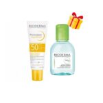 BIODERMA OFFRE PHOTODERM AQUAFLUIDE TOUCHER SEC SPF 50+ INVISIBLE + EAU MICELLAIRE 100ML OFFERTE