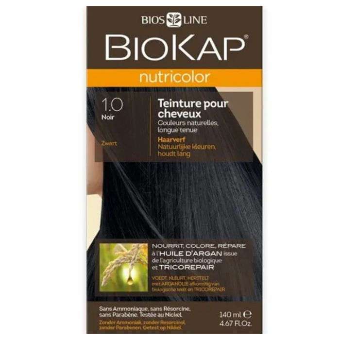 biokap-biokap-nutricolor-10-noir-coloration-cheveux.jpg BIOKAP NUTRICOLOR 1.0 NOIR – Image 1