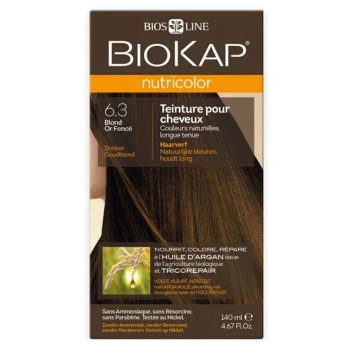 biokap-biokap-nutricolor-63-blond-or-fonce-coloration-cheveux.jpg BIOKAP NUTRICOLOR 6.3 BLOND OR FONCE – Image 1