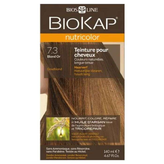 biokap-biokap-nutricolor-73-blond-or-coloration-cheveux.jpg BIOKAP NUTRICOLOR 7.3 BLOND OR – Image 1