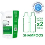 VICHY DERCOS ANTI PELLICULAIRE SHAMPOING CHEVEUX GRAS RECHARGE 500ML