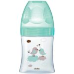 DODIE BIBERON ANTI COLIQUE TETINE RONDE 3 VITESSES 150 ML VERRE 0-6 MOIS