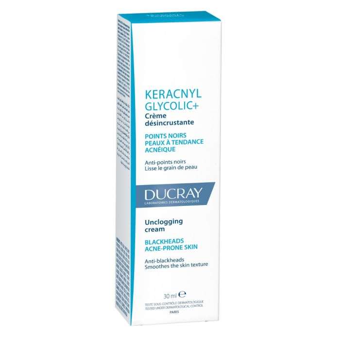 ducray-ducray-keracnyl-glycolic-creme-desincrustante-30ml-soins-anti-imperfections.jpg DUCRAY KERACNYL GLYCOLIC+ CREME DESINCRUSTANTE 30ML – Image 1