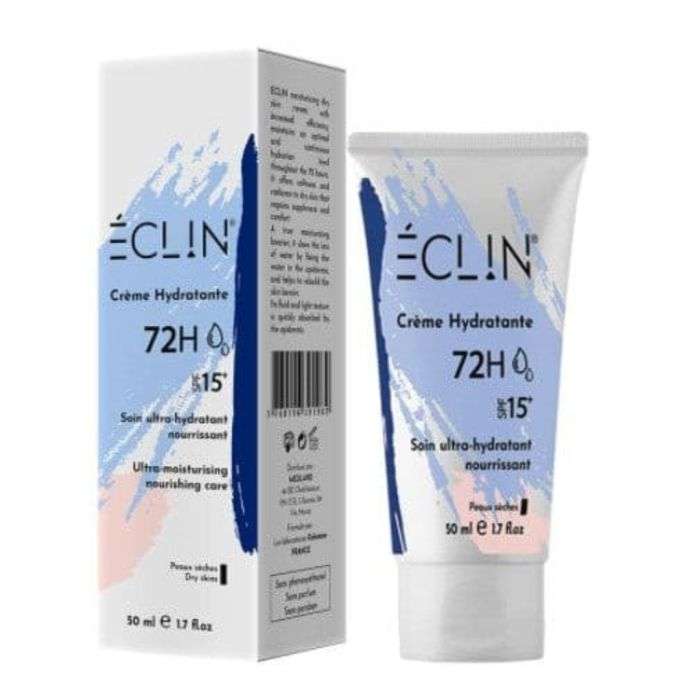 eclin-eclin-creme-hydratante-72h-spf-15-peaux-seches-50-ml-cremes-jour.jpg ECLIN CREME HYDRATANTE 72H SPF 15 PEAUX SECHES 50 ML – Image 1