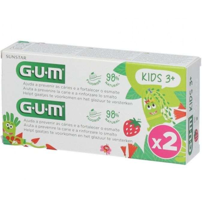 gum-coffret-dentifrice-enfants-fluore-3-ans-lot-de-2-x-50-ml.jpg GUM COFFRET DENTIFRICE ENFANTS FLUORE 3 ANS + LOT DE 2 x 50 ML – Image 1