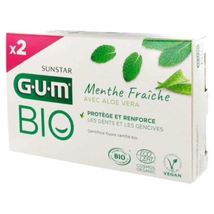 gum-gum-dentifrice-menthe-fraiche-aloe-vera-bio-lot-de-2-x-75-ml-dentifrices.jpg GUM Dentifrice Menthe Fraîche Aloe Vera Bio Lot de 2 x 75 ml – Image 1