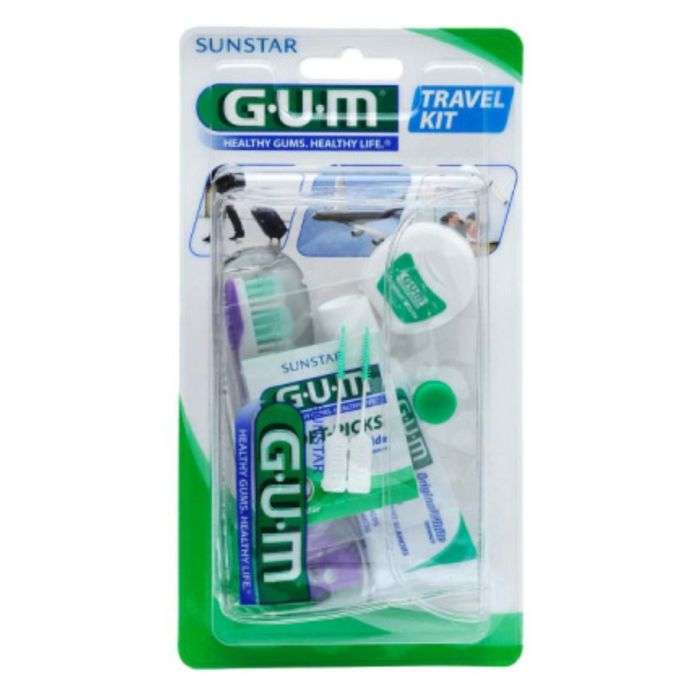 gum-gum-kit-voyage-brosse-a-dents-fil-dentaire-dentifrice-ref-156-promotions-diverses.jpg GUM KIT VOYAGE BROSSE A DENTS+ FIL DENTAIRE+DENTIFRICE REF 156 – Image 1