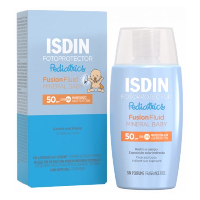 isdin-isdin-fotoprotector-pediatrics-fusion-fluid-mineral-baby-spf50-50-ml-solaires-bebes-et-enfants.jpg ISDIN FOTOPROTECTOR PEDIATRICS FUSION FLUID MINERAL BABY SPF50+/ 50 ML – Image 1