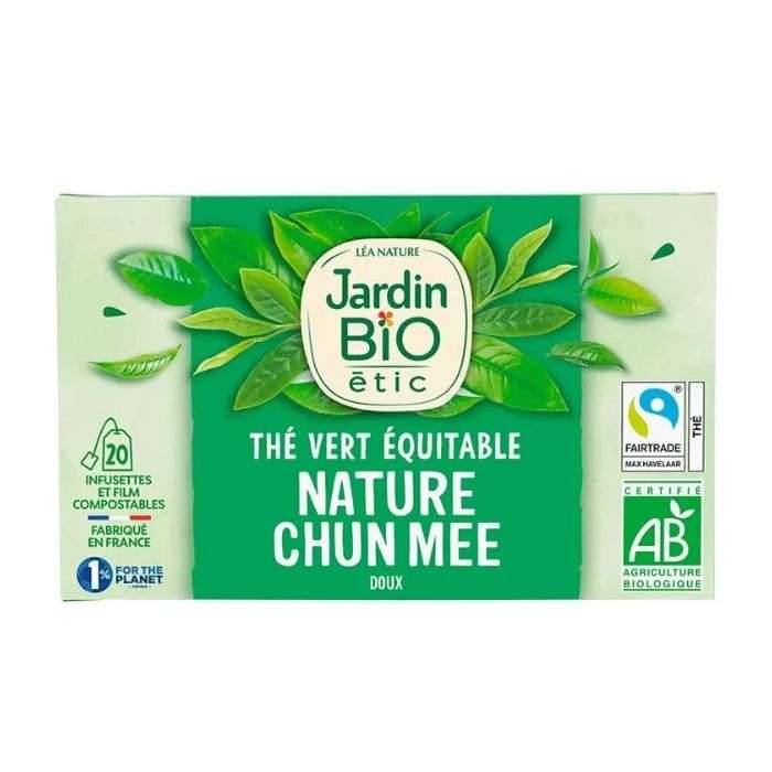 jardin-bio-jardin-bio-infusion-the-vert-equitable-doux-20-sachets-the-tisanes-et-infusions.jpg JARDIN BIO INFUSION THE VERT EQUITABLE DOUX 20 SACHETS – Image 1