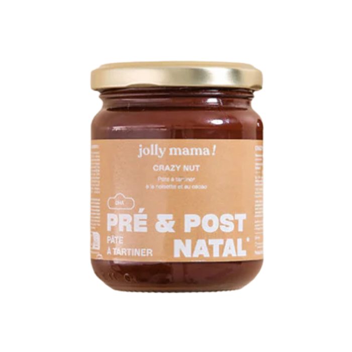 jolly-mama-jolly-mama-crazy-nut-pate-a-tartiner-pre-et-post-natal-220-g-complements-alimentaires-grossesse.jpg JOLLY MAMA CRAZY NUT PATE A TARTINER PRE ET POST NATAL 220 G – Image 1
