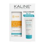 KALINE K SUN PACK CREME HYDRATANTE TEINTE NATURELLE CLAIRE 50 ML + COLD CREAM K AQUA 50 ML OFFERTE