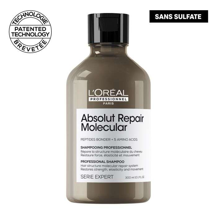 loreal-professionnel-paris-loreal-professionnel-absolut-repair-molecular-shampooing-professionnel-sans-sulfate-300-ml-shampoings.jpg L'OREAL PROFESSIONNEL ABSOLUT REPAIR MOLECULAR SHAMPOOING PROFESSIONNEL SANS SULFATE 300 ML – Image 1
