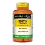 MASON NATURAL BIOTIN 10000 MCG PLUS KERATIN 100 MG 60 COMPRIMES