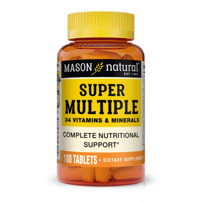 mason-natural-mason-natural-super-multiple-34-vitamines-et-mineraux-100-comprimes-complements-cheveux-et-ongles.jpg MASON NATURAL SUPER MULTIPLE 34 VITAMINES ET MINERAUX 100 COMPRIMES – Image 1