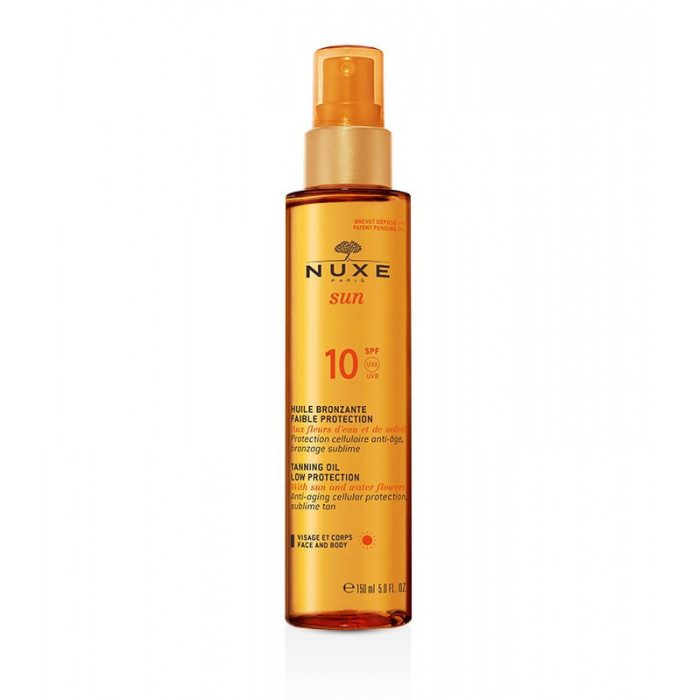 nuxe-nuxe-sun-huile-bronzante-faible-protection-spf10-150-ml-bronzage.jpg NUXE SUN HUILE BRONZANTE FAIBLE PROTECTION SPF10 150 ML – Image 1