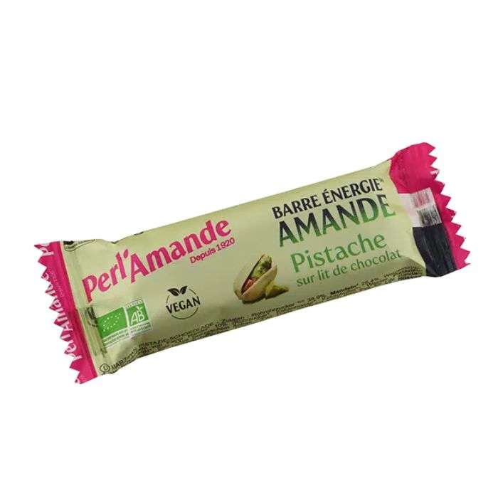 perl-damande-barre-energie-amande-pistache-25g.jpg PERL DAMANDE BARRE ENERGIE AMANDE PISTACHE 25G – Image 1