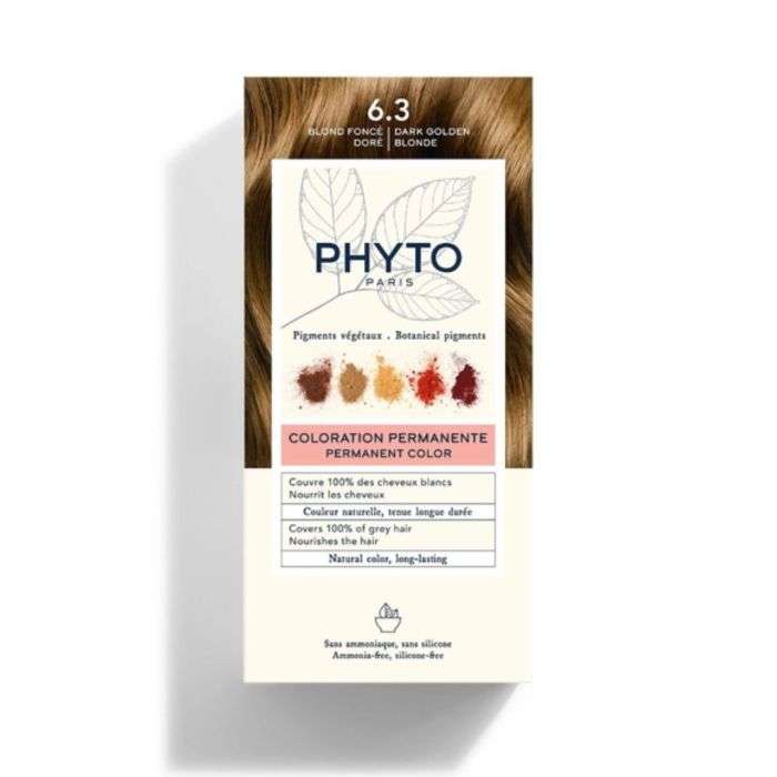 phyto-phyto-color-kit-coloration-63-blond-fonce-dore-coloration.jpg PHYTO COLOR KIT COLORATION 6.3 BLOND FONCE DORE – Image 1