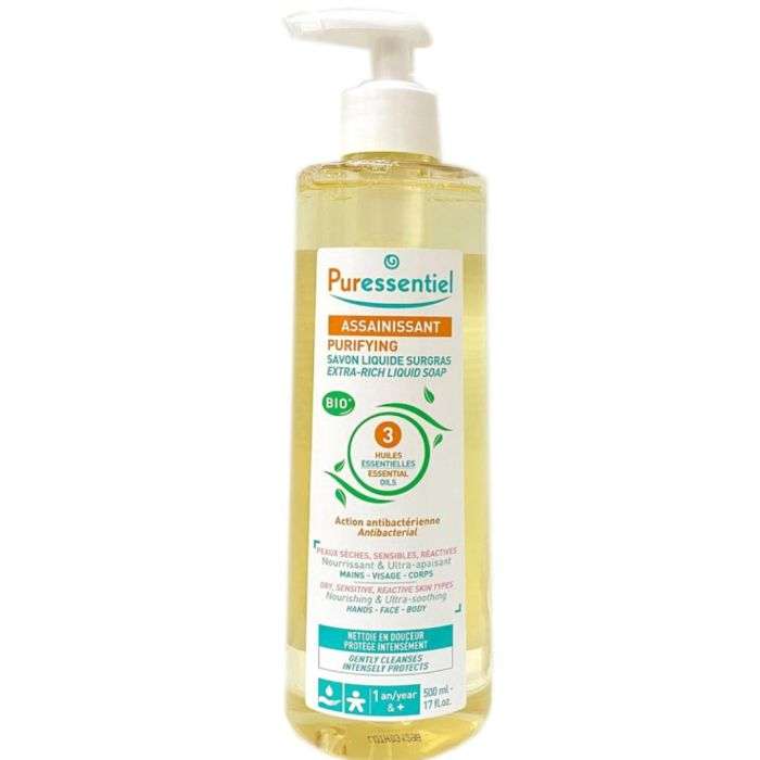 puressentiel-puressentiel-assainissant-savon-liquide-surgras-500-ml-gels-et-huiles-lavants.jpg PURESSENTIEL ASSAINISSANT SAVON LIQUIDE SURGRAS 500 ML – Image 1