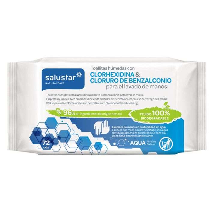 salustar-natural-care-salustar-lingettes-chlorhexidine-et-chlorure-72-unites-mains.jpg SALUSTAR LINGETTES CHLORHEXIDINE ET CHLORURE 72 UNITES – Image 1