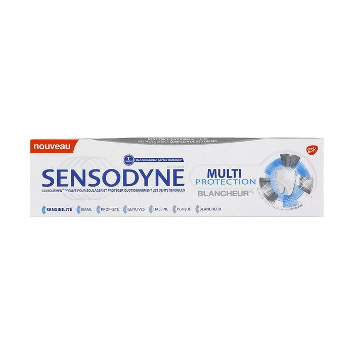 sensodyne-sensodyne-multi-protection-blancheur-75ml-dentaire.jpg SENSODYNE MULTI PROTECTION BLANCHEUR 75ML – Image 1