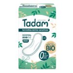 TADAM 18 SERVIETTES DERMO SENSITIVES NORMAL MAXI COTON BIO