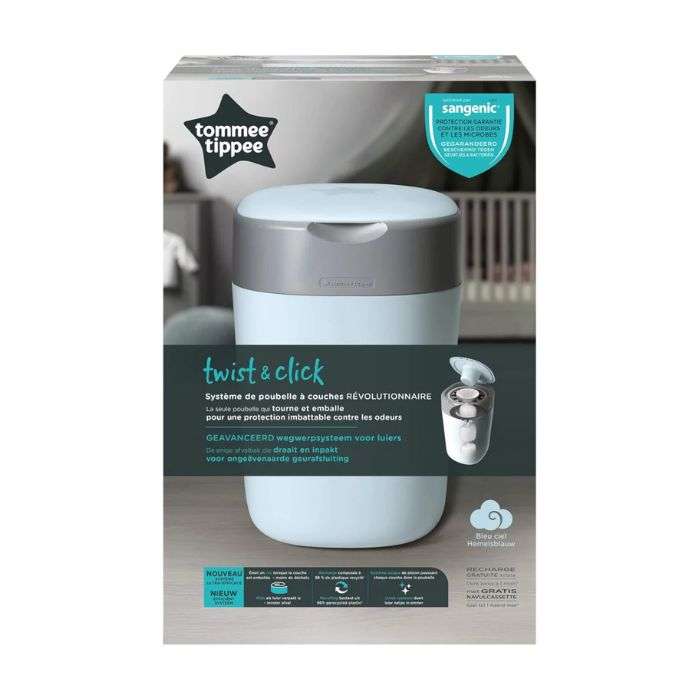 tommee-tippee-twist-and-click-poubelle-a-couches-anti-odeur.jpg TOMMEE TIPPEE TWIST AND CLICK POUBELLE A COUCHES ANTI ODEUR – Image 1