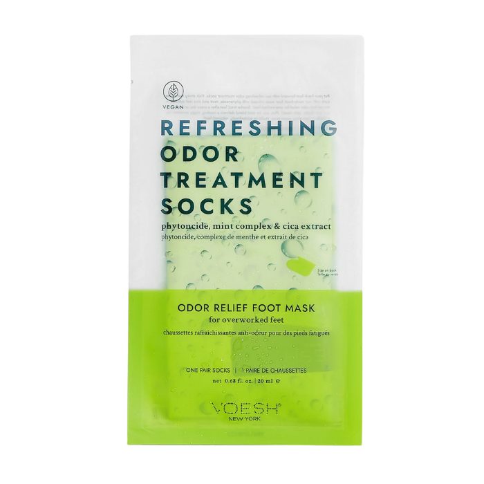VOESH NEW YORK REFRESHING ODOR TREATMENT SOCKS RELIEF FOOT MASK 20 ML – Image 1