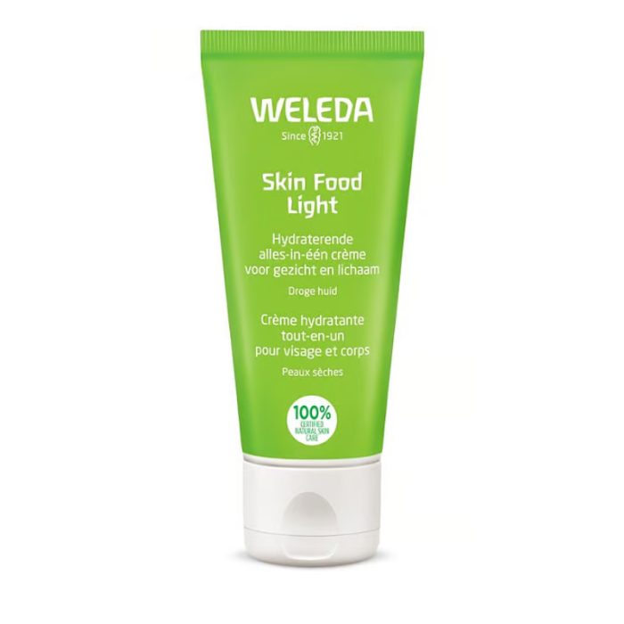 weleda-weleda-skin-food-light-creme-hydratante-tout-en-un-visage-et-corps-peaux-seches-75-ml-soins-hydratants.jpg WELEDA SKIN FOOD LIGHT CREME HYDRATANTE TOUT EN UN VISAGE ET CORPS PEAUX SECHES 75 ML – Image 1