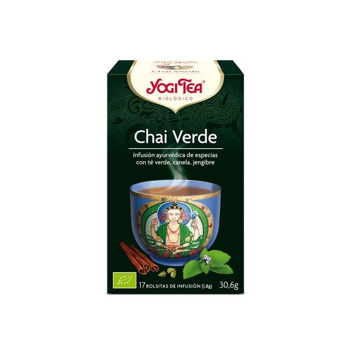 yogi-tea-chai-vert-bio-17-sachets.jpg YOGI TEA CHAI VERT BIO 17 SACHETS – Image 1