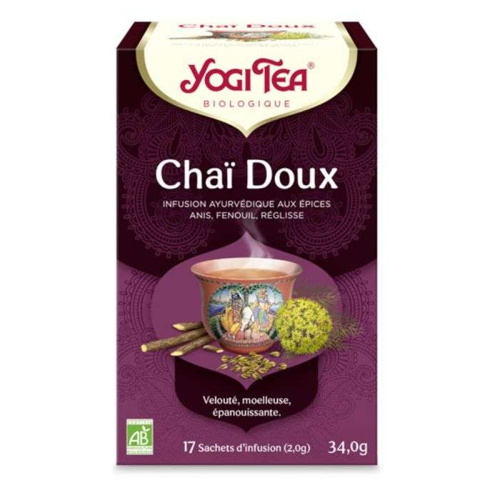 yogi-tea-yogi-tea-infusion-chai-doux-17-sachets-the-tisanes-et-infusions.jpg YOGI TEA Infusion chaï doux - 17 sachets – Image 1